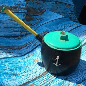 Antique Nautical Anchor Cast Iron Pot N66P Maritime Shipfitter Blacksmithing
